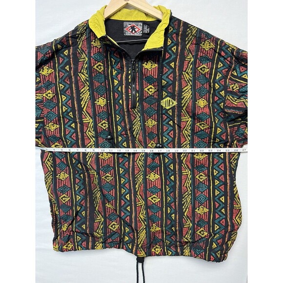 Vintage Men’s GOTCHA Surf Jacket Windbreaker 1/4 Zip Large RARE 90s Geometric - Picture 8 of 15